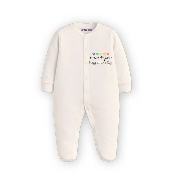 White_Cotton_Mama_Happy_Mother'S_Day_Full_Sleeve_Romper_For_Baby