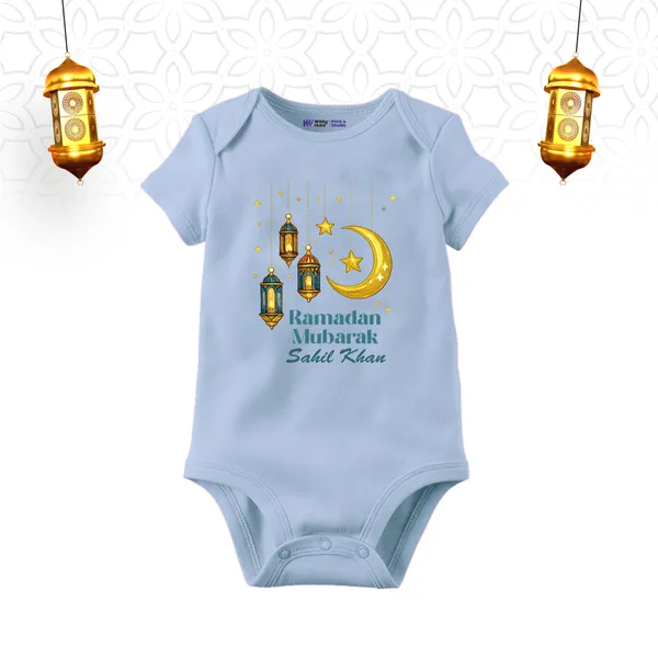 Blue_Ramadan_Mubarak_Personalized_Baby_Onesie