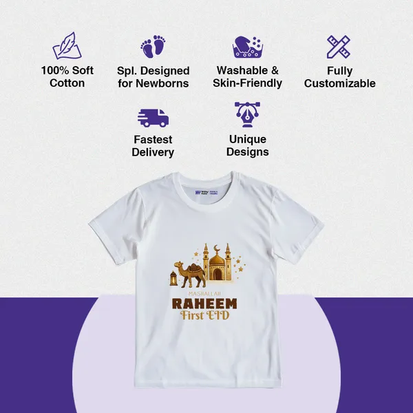 Personalized_First_Eid_White_Cotton_T-Shirt_For_Baby