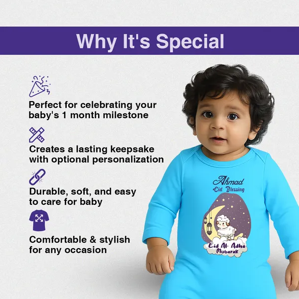 Blue_Cotton_Eid_Al_Adha_Personalized_Romper_For_Babies