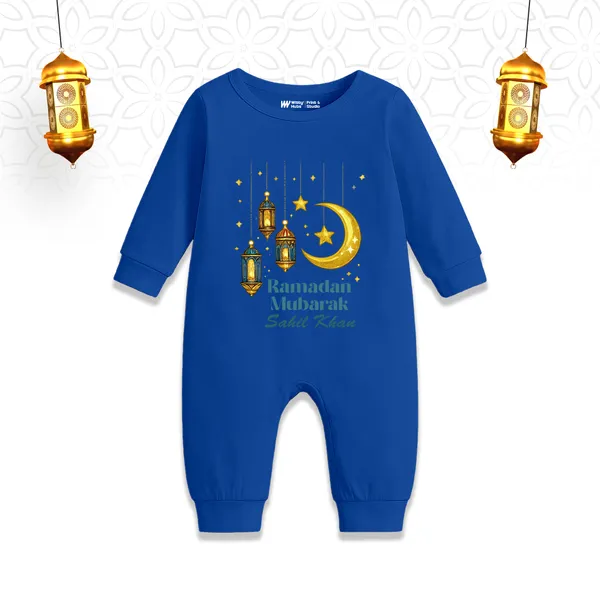 Blue_Ramadan_Mubarak_Printed_Romper_For_Baby