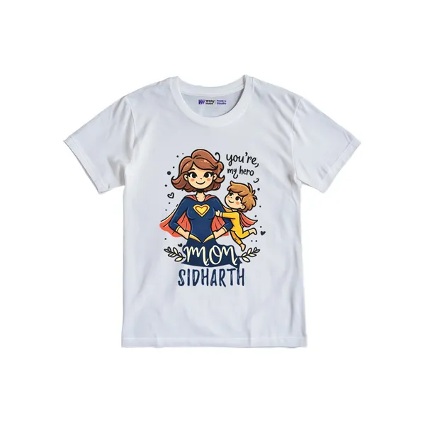 Personalized_Superhero_Mom_White_Cotton_T-Shirt_For_Kids