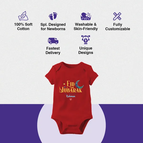 Red_Cotton_Eid_Mubarak_Personalized_Onesie_For_Babies