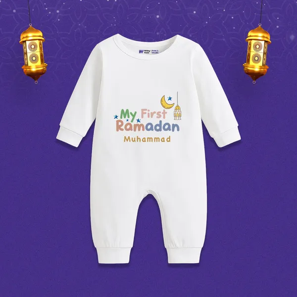 White_Cotton_My_First_Ramadan_Printed_Romper_For_Baby