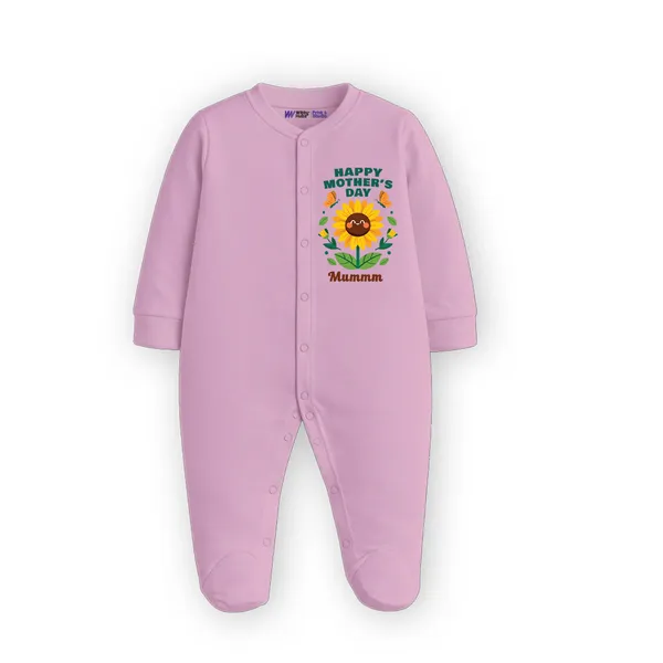 Pink_Cotton_Happy_Mother'S_Day_Printed_Romper_For_Baby
