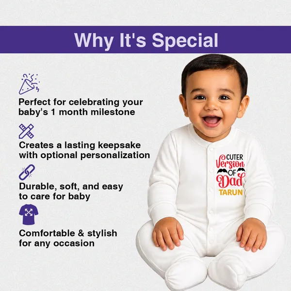 White_Cotton_Cuter_Version_Of_Dad_Personalized_Baby_Romper