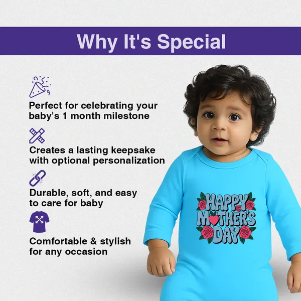 Blue_Cotton_Happy_Mother'S_Day_Romper_For_Newborns