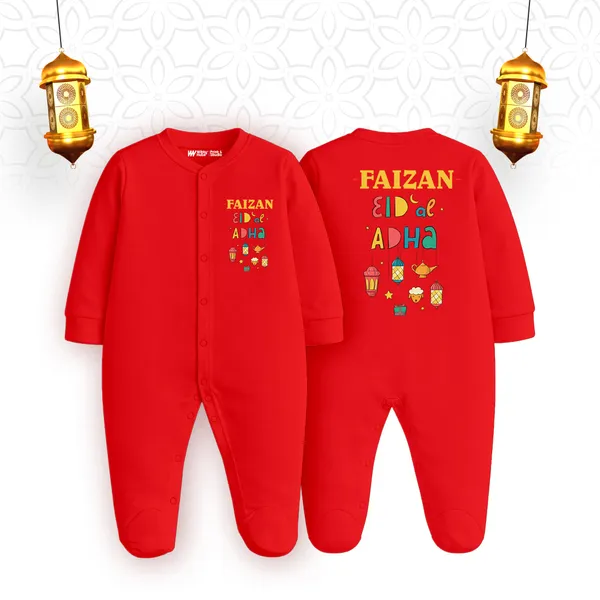 Red_Cotton_Ramadan_Customized_Print_Baby_Romper_For_Newborns