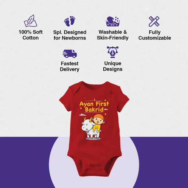 Red_Cotton_First_Bakrid_Romper_For_Baby