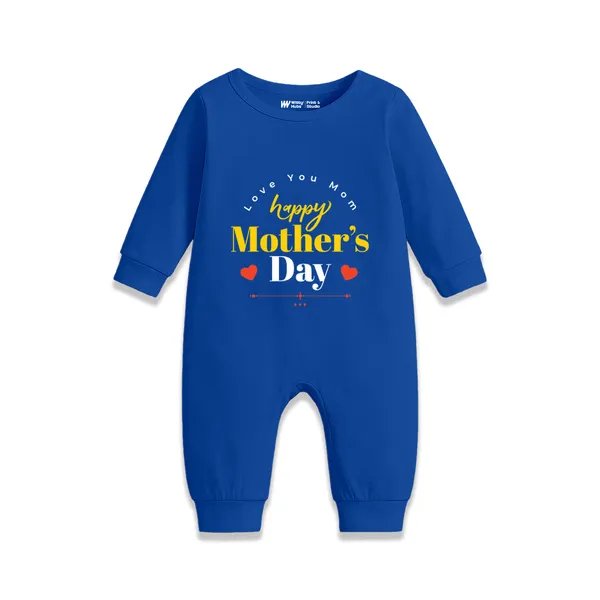 Blue_Cotton_Happy_Mother'S_Day_Romper_For_Baby