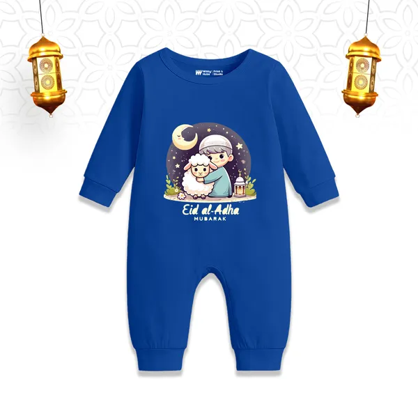 Blue_Cotton_Eid_Al_Adha_Mubarak_Romper_For_Baby