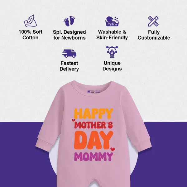 Pink_Cotton_Happy_Mother'S_Day_Printed_Romper_For_Baby
