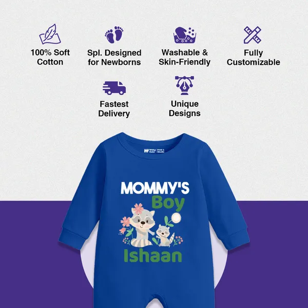 Blue_Cotton_Mommy'S_Boy_Personalized_Romper_For_Baby_Boys