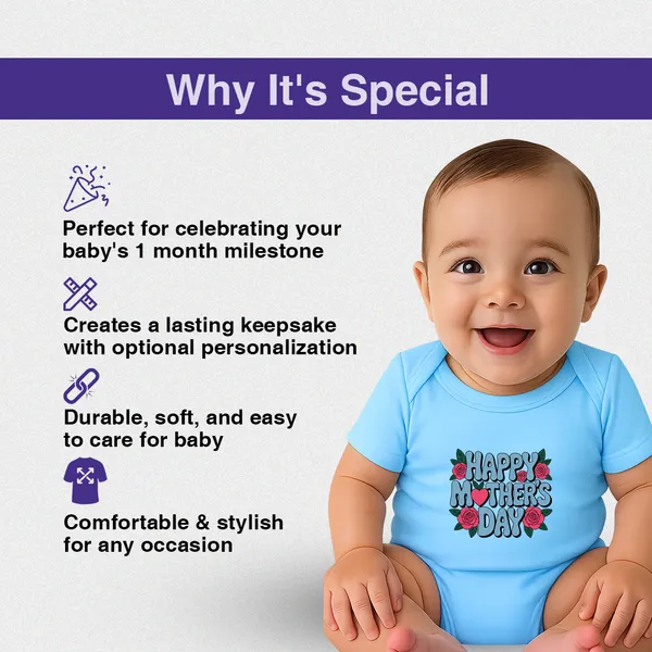 Blue_Happy_Mother'S_Day_Printed_Cotton_Bodysuit_For_Baby