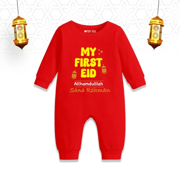Red_Cotton_My_First_Eid_Romper_For_Baby