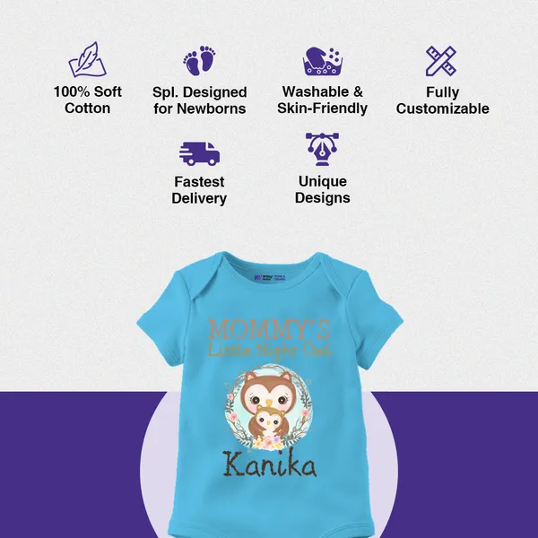 Mommy'S_Little_Night_Owl_Customized_Baby_Onesie_In_Blue