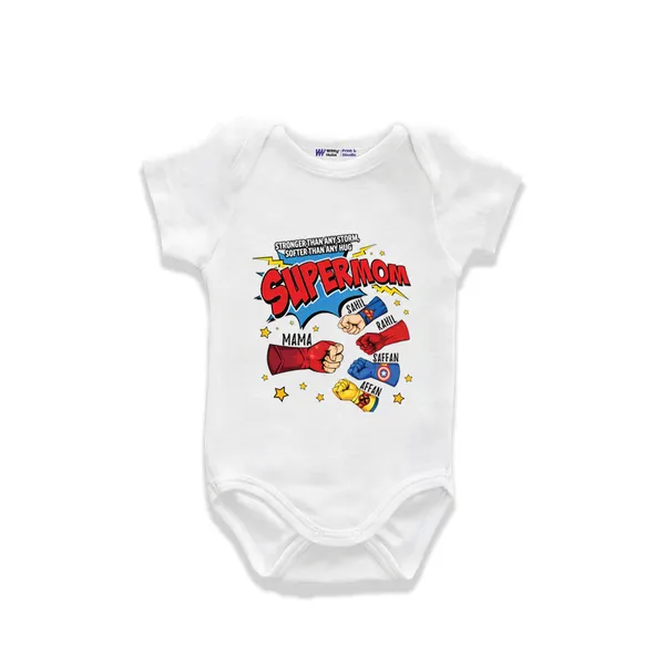 Supermom_Customized_Print_White_Cotton_Romper_For_Baby