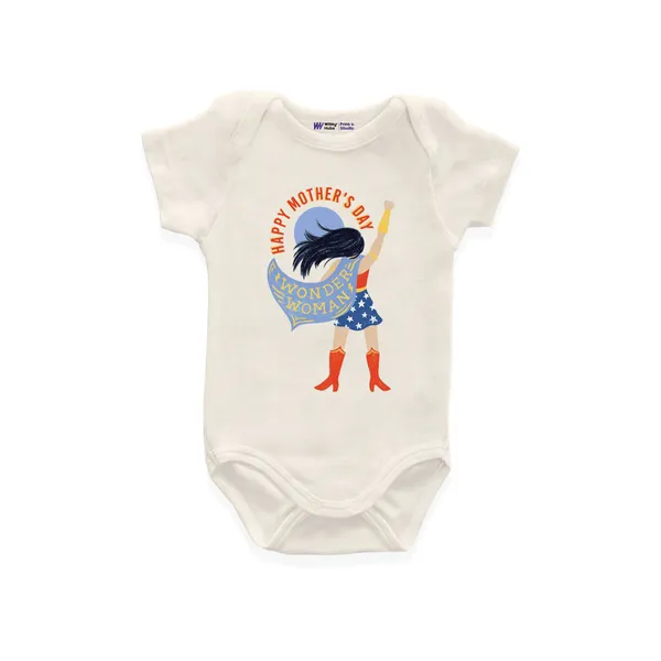 Ivory_Cotton_Wonder_Woman_Mother'S_Day_Onesie_For_Babies