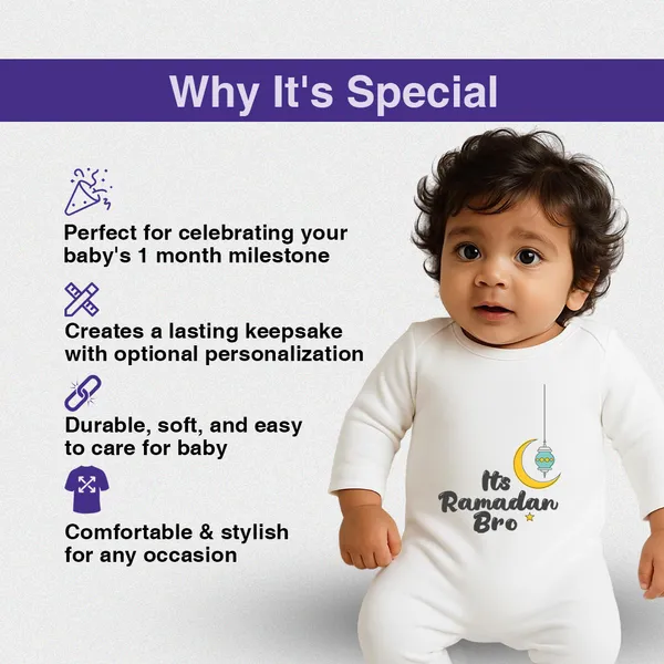 White_Ramadan_Bro_Printed_Full_Sleeve_Romper_For_Baby_Boys