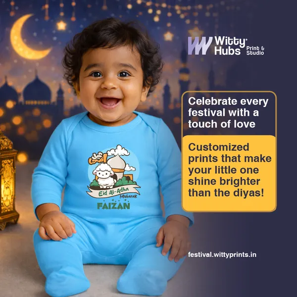 Blue_Customized_Eid_Al-Adha_Mubarak_Romper_For_Baby