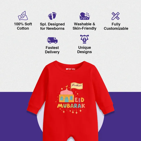 Red_Mosque_Eid_Mubarak_Printed_Romper_For_Baby