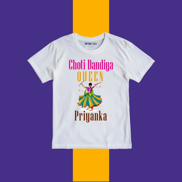 Choti_Dandiya_Queen_Personalized_Kids_T-Shirt