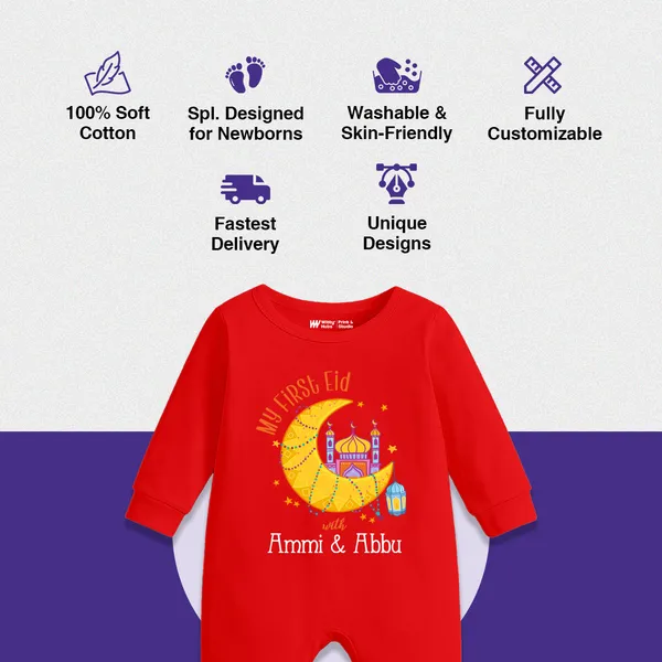 Red_First_Eid_Romper_With_Crescent_Moon_And_Mosque_Print_For_Baby