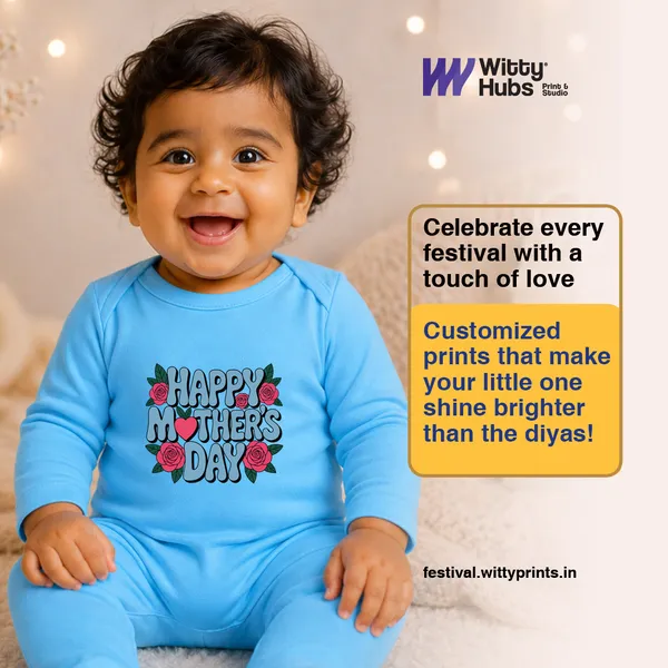 Blue_Cotton_Happy_Mother'S_Day_Romper_For_Newborns