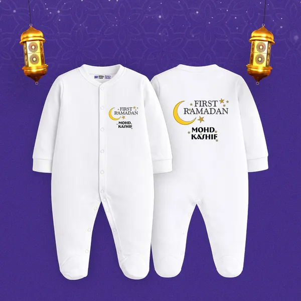 White_Cotton_First_Ramadan_Personalized_Romper_For_Baby