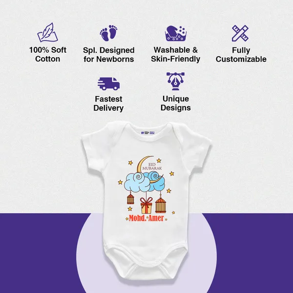 White_Cotton_Eid_Mubarak_Printed_Onesie_For_Baby