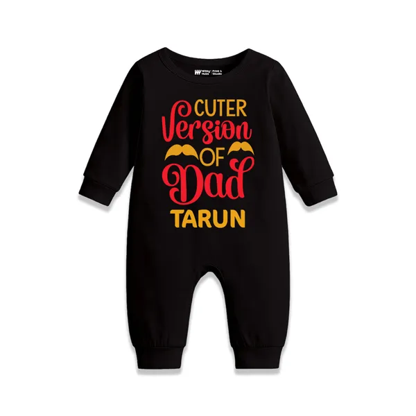 Black_Cotton_Cuter_Version_Of_Dad_Customizable_Romper_For_Babies