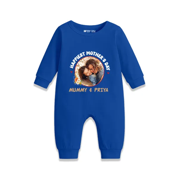 Blue_Cotton_Customized_Happiest_Mother'S_Day_Full_Sleeve_Romper_For_Baby