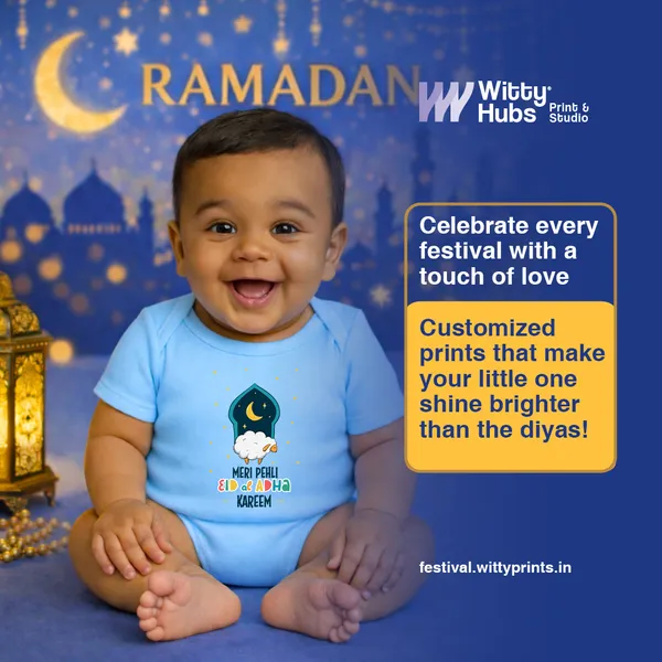Blue_Cotton_Meri_Pehli_Eid_Al_Adha_Kareem_Romper_For_Baby