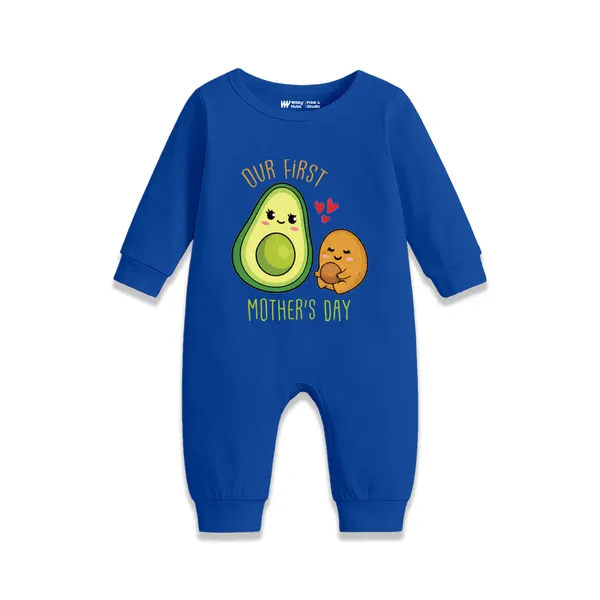 Blue_Cotton_Our_First_Mother'S_Day_Graphic_Romper_For_Babies
