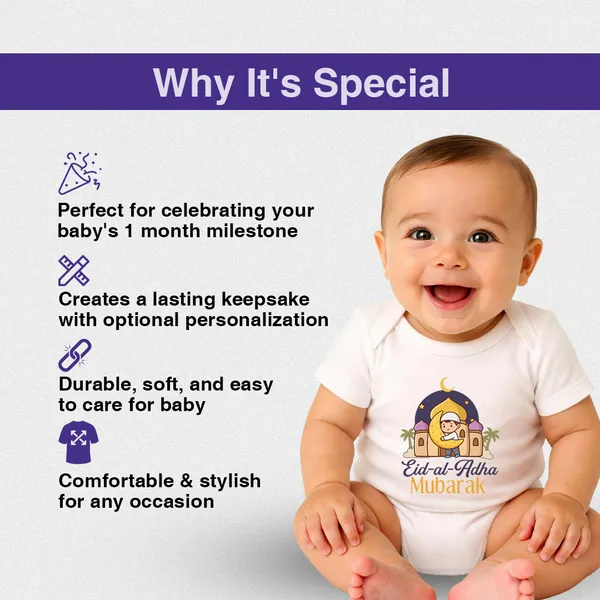 White_Cotton_Eid-Al-Adha_Mubarak_Print_Baby_Onesie