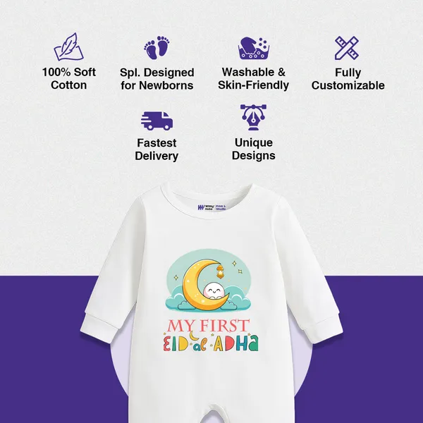 White_Cotton_My_First_Eid_Al_Adha_Romper_For_Baby