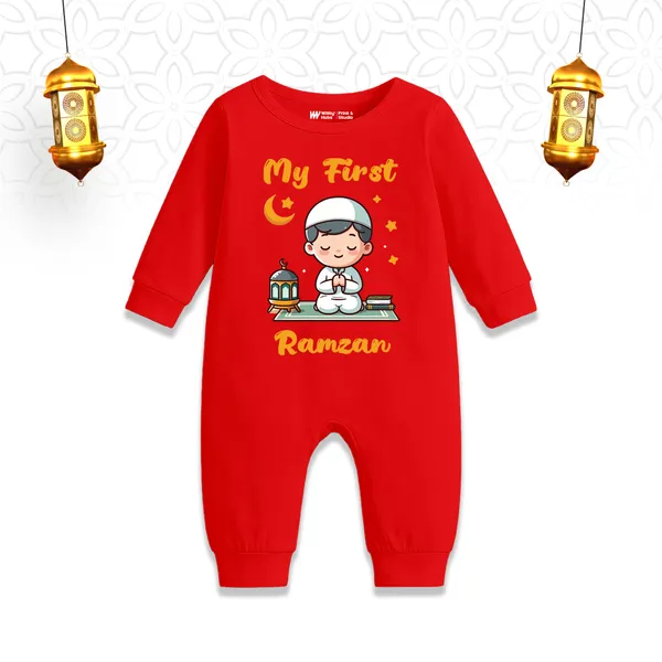 Red_Cotton_My_First_Ramzan_Printed_Romper_For_Baby