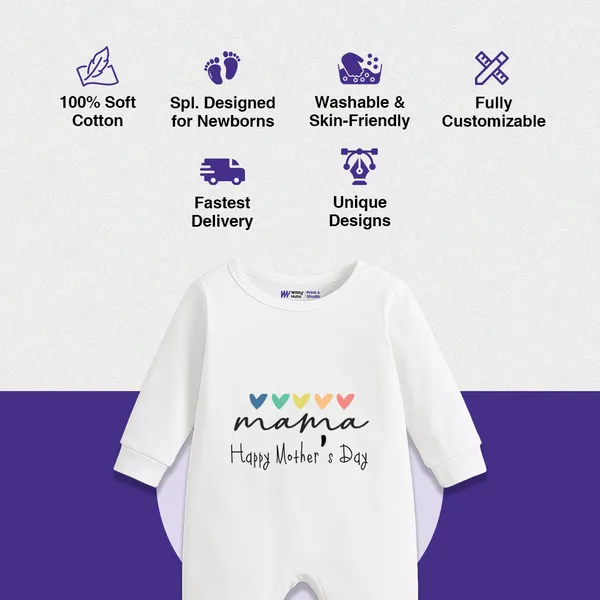 White_Cotton_Mama_Happy_Mother'S_Day_Romper_For_Baby