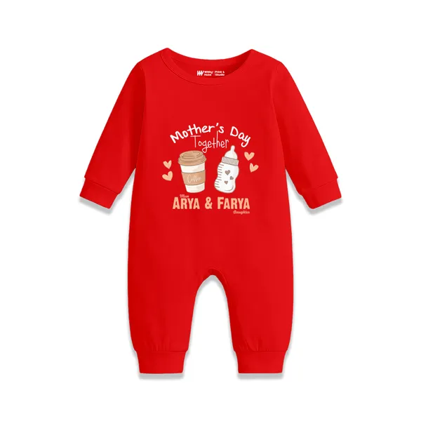 Red_Cotton_Mother'S_Day_Personalized_Romper_For_Baby