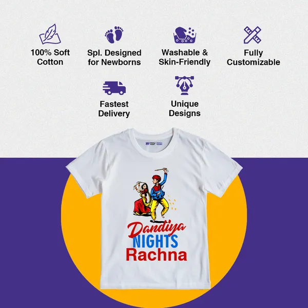 Dandiya_Nights_Rachna_Personalized_White_T-Shirt_For_Kids