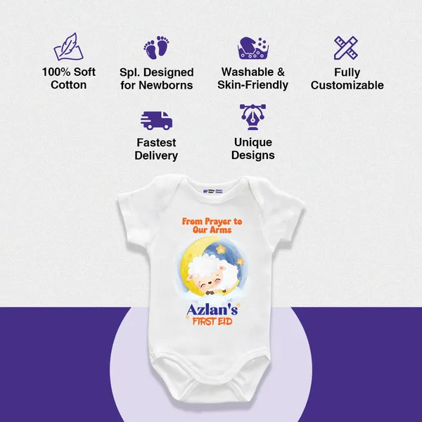 White_Personalized_First_Eid_Baby_Romper_With_Moon_And_Star_Design