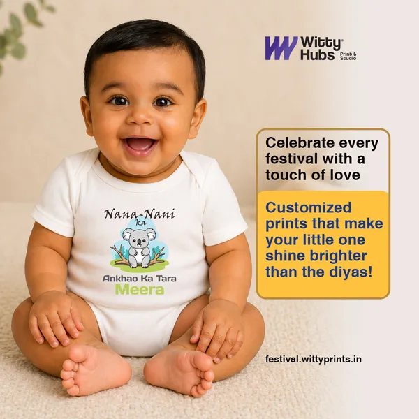 White_Cotton_Nana_Nani_Ka_Ankhao_Ka_Tara_Baby_Romper
