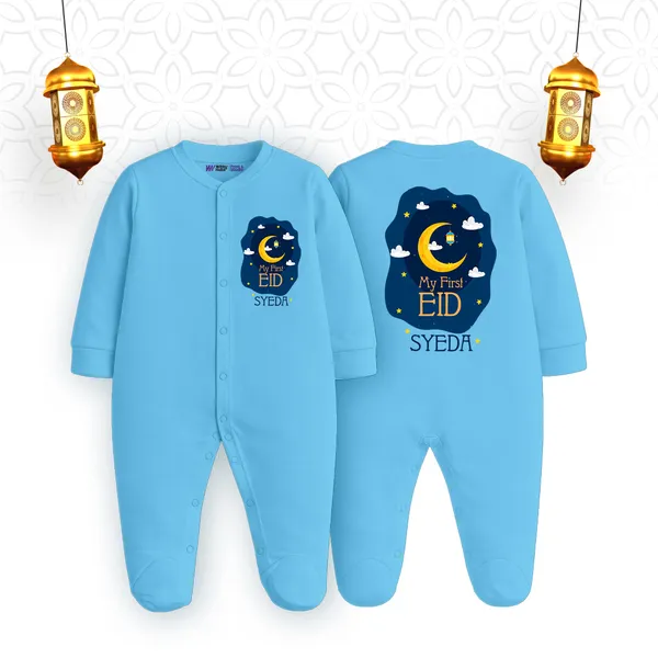 Sky_Blue_My_First_Eid_Personalized_Romper_For_Baby