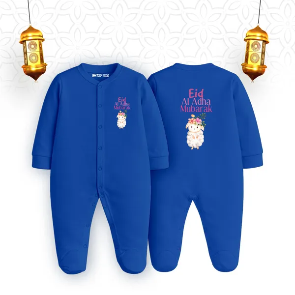 Blue_Cotton_Eid_Al_Adha_Mubarak_Printed_Romper_For_Baby