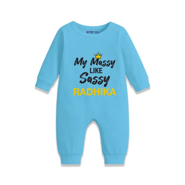 Sky_Blue_Personalized_Baby_Romper_For_1_Month_Milestone