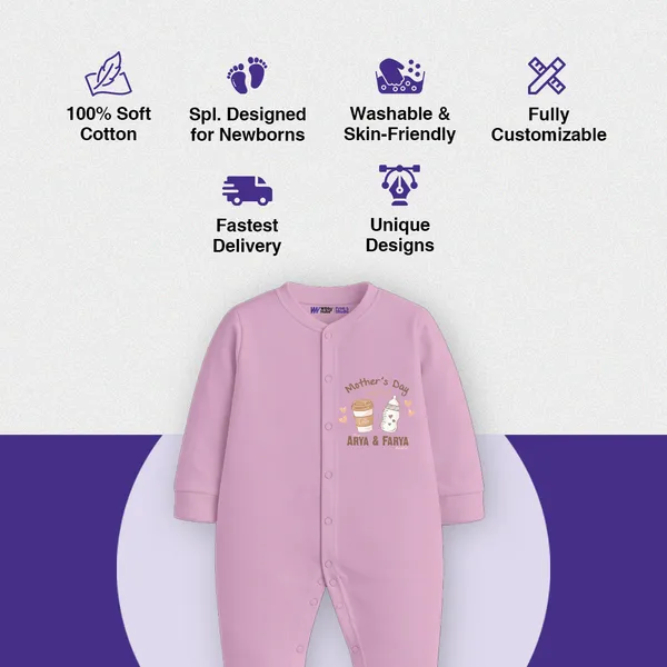 Pink_Cotton_Mother'S_Day_Personalized_Full_Sleeve_Romper_For_Baby