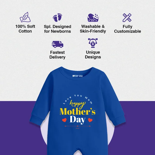 Blue_Cotton_Happy_Mother'S_Day_Romper_For_Baby