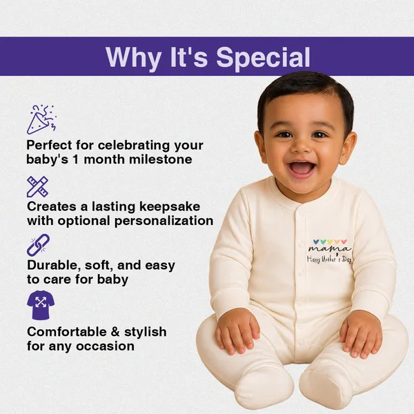 White_Cotton_Mama_Happy_Mother'S_Day_Full_Sleeve_Romper_For_Baby
