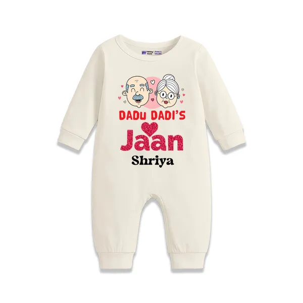 Cream_Personalized_Dadu_Dadi_Full_Sleeve_Romper_For_Baby