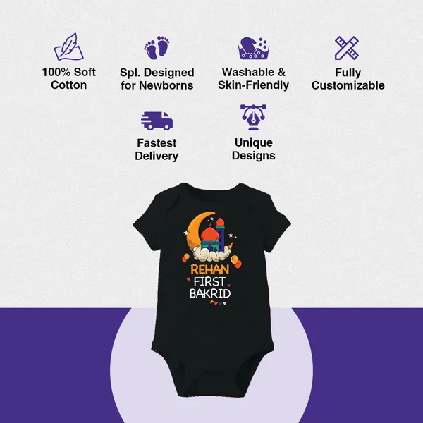 Black_Cotton_First_Bakrid_Bodysuit_For_Baby